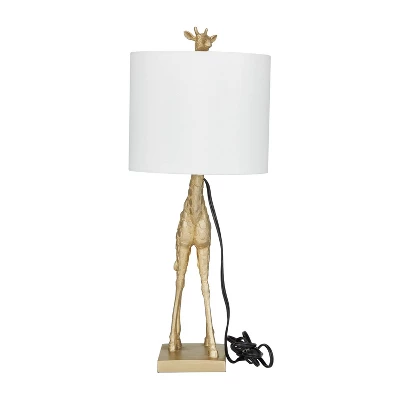 Eclectic Polyresin Giraffe Table Lamp Gold - Olivia & May 1 Eclectic Polyresin Giraffe Table Lamp Gold - Olivia & May