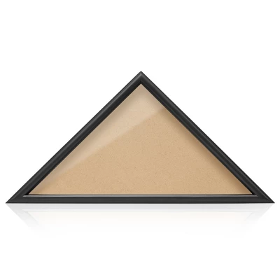 Reminded Military Burial Flag Display Case, Solid Wood Black Finish 1 Reminded Military Burial Flag Display Case, Solid Wood Black Finish