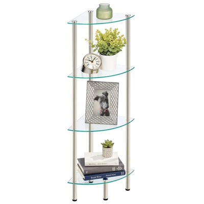 MDesign Household Floor Storage Corner Tower, 4 Tier 10 MDesign Household Floor Storage Corner Tower, 4 Tier - Image 10