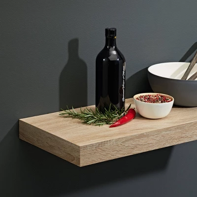 Big Boy Floating Shelf 35.5 X 10 - Vintage Oak 1 Big Boy Floating Shelf 35.5 X 10 - Vintage Oak