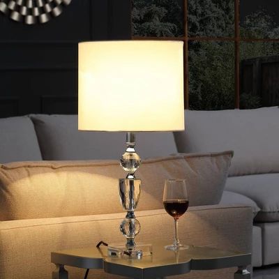 23.5" Cale Cut Crystal Table Lamp - Ore International 3 23.5" Cale Cut Crystal Table Lamp - Ore International - Image 3