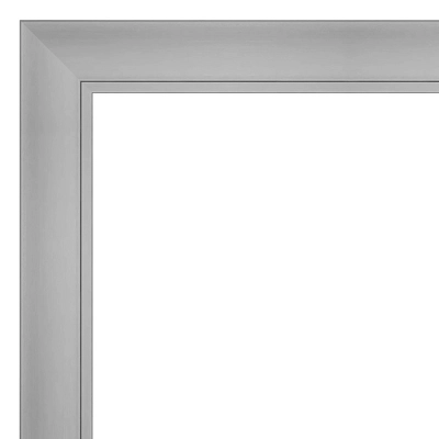 40" X 28" Non-Beveled Flair Polished Nickel Wall Mirror - Amanti Art 2 40" X 28" Non-Beveled Flair Polished Nickel Wall Mirror - Amanti Art - Image 2