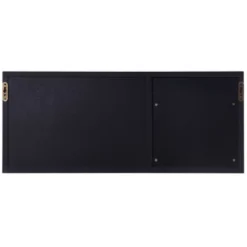 Multi-Functional Wall Memo Board With Chalkboard And File Rack Storage Brown - StyleCraft