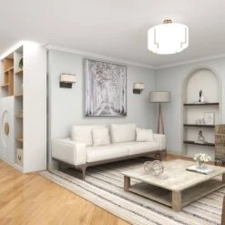 Canvas Landscape Trees Framed Wall Art With Silver Frame White - Olivia & May -Safavieh Outlet Store GUEST 07242d72 14e4 4e61 b7c5 55ee97bbbe45