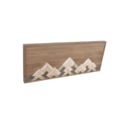 Wood Geometric Mountain Wall Decor Brown - Olivia & May -Safavieh Outlet Store GUEST 0782db4d 3b58 47cd b4f9 c0f29271fa51