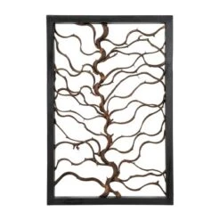 Wood Tree Branch Wall Decor With Black Frame Brown - Olivia & May -Safavieh Outlet Store GUEST 07ec5e8a 3171 4f93 87c9 971ac0f3280e