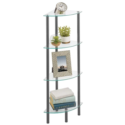 MDesign Household Floor Storage Corner Tower, 4 Tier 11 MDesign Household Floor Storage Corner Tower, 4 Tier - Image 11