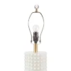 Grace Ivy Textured Dot Table Lamp (Includes LED Light Bulb) White/Gold - Ink+Ivy