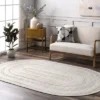 NuLOOM Kyla Handmade Braided Farmhouse Round Area Rug