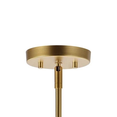 27.25" 8-Light Amoros Modern Mid-Century Iron LED Chandelier Gold Painting - JONATHAN Y 7 27.25" 8-Light Amoros Modern Mid-Century Iron LED Chandelier Gold Painting - JONATHAN Y - Image 7