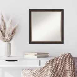 23" X 23" Beveled Ashton Black Wood Wall Mirror - Amanti Art 11 23" X 23" Beveled Ashton Black Wood Wall Mirror - Amanti Art -Safavieh Outlet Store GUEST 0986b336 1176 4560 bcf3 6b74dedea248