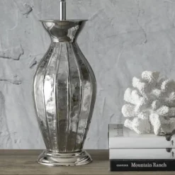 NuLOOM Gardner 22" Iron Table Lamp Lighting - Nickel 22" H X 10" W X 10" D -Safavieh Outlet Store GUEST 09be649a f698 4b5a 8c09 07dadde2ff18