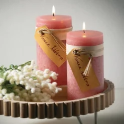 6"H Sullivans Pink Lemonade Timber Pillar, Pink -Safavieh Outlet Store GUEST 0a41b653 40a8 4216 bdd4 3656acfab3a0