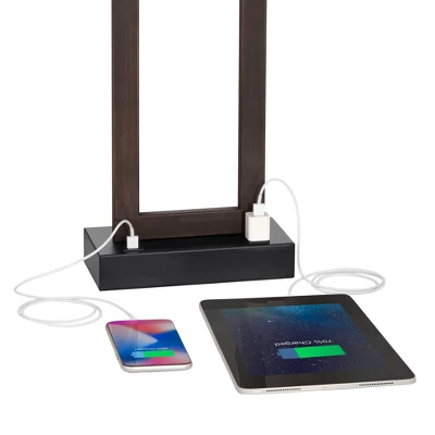 360 Lighting Todd Modern Table Lamps 30" Tall Set Of 2 Bronze With USB And AC Power Outlet In Base Oatmeal Shade For Bedroom Living Room Bedside Desk 3 360 Lighting Todd Modern Table Lamps 30" Tall Set Of 2 Bronze With USB And AC Power Outlet In Base Oatmeal Shade For Bedroom Living Room Bedside Desk - Image 3