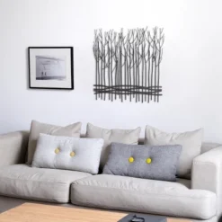 LuxenHome Rustic Black Metal Abstract Field Of Trees Wall Art Decor -Safavieh Outlet Store GUEST 0dc9c3f7 1bd6 4928 b691 162a58703f57