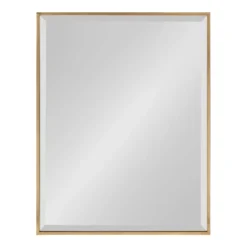 18.7" X 24.7" Rhodes Rectangle Wall Mirror Gold - Kate & Laurel All Things Decor