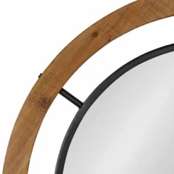 32" X 32" Whalen Round Wall Mirror Brown - Kate & Laurel All Things Decor -Safavieh Outlet Store GUEST 0f58d794 7435 48b2 bfa7 a7346bee9cbb