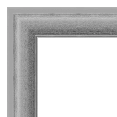 42" X 30" Non-Beveled Peak Polished Nickel Wall Mirror - Amanti Art 2 42" X 30" Non-Beveled Peak Polished Nickel Wall Mirror - Amanti Art - Image 2