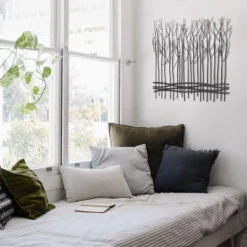 LuxenHome Rustic Black Metal Abstract Field Of Trees Wall Art Decor -Safavieh Outlet Store GUEST 0fe6d324 f898 4d6e 8392 b2ae9e940bd8