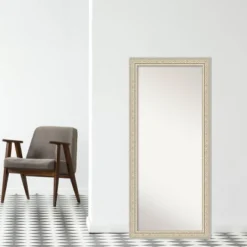 30" X 66" Non-Beveled Fair Baroque Cream Wood Full Length Floor Leaner Mirror - Amanti Art 15 30" X 66" Non-Beveled Fair Baroque Cream Wood Full Length Floor Leaner Mirror - Amanti Art -Safavieh Outlet Store GUEST 10e0ae64 b785 4b76 a322 c5648379171e