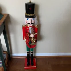 Northlight 36" Red And Green Christmas Nutcracker Soldier With Horn -Safavieh Outlet Store GUEST 1293009e ccc4 40da 9f65 e0c7c7f99401