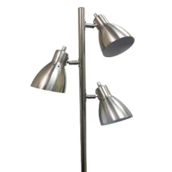 64" Traditional 3 Light Metal Floor Lamp With Adjustable Spotlight Shades Brushed Nickel - Creekwood Home -Safavieh Outlet Store GUEST 129b3472 c57f 46e2 be59 6d4b520970e6