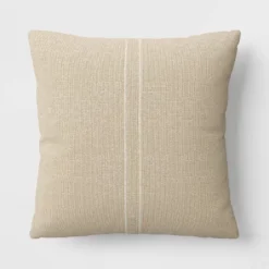 Textured Linen Striped Throw Pillow Neutral - Threshold™ -Safavieh Outlet Store GUEST 12a0647f 85ef 4ff3 a12c e3cc27130eda