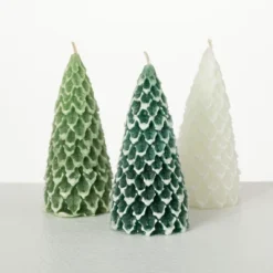 4"H Sullivans Cone Pine Tree Candle Set Of 3; Green 5 4"H Sullivans Cone Pine Tree Candle Set Of 3; Green -Safavieh Outlet Store GUEST 14c69e16 329f 4b24 b66d cb7554568f33