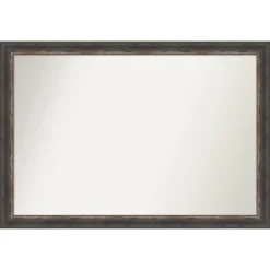 Amanti Art Bark Rustic Char Narrow Non-Beveled Bathroom Wall Mirror -Safavieh Outlet Store GUEST 15b5b207 c819 409e 8f39 77041df87260