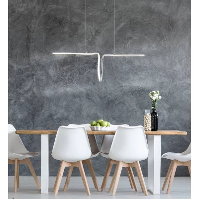 34.5" Adjustable Metal Ali Dimmable Linear Pendant (Includes Energy Efficient Light Bulb) - JONATHAN Y 1 34.5" Adjustable Metal Ali Dimmable Linear Pendant (Includes Energy Efficient Light Bulb) - JONATHAN Y