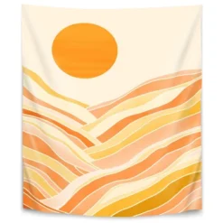 Golden Mountain Sunset By Modern Tropical Wall Tapestry -Safavieh Outlet Store GUEST 19ac47b3 d236 456d 9511 c0a14bb0eecd