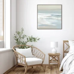 30" X 30" Shadows Of The Sea I By Lera Framed Canvas Wall Art Print - Amanti Art -Safavieh Outlet Store GUEST 1a974616 ead6 4d9a a4cb ec9d2d5c71d7