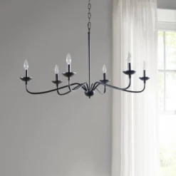72.5" Brighton Chandelier Matte Black -Safavieh Outlet Store GUEST 1e490a0a 3456 4c3d bc41 df6fe24ea7d1