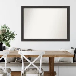 42" X 31" Non-Beveled Rustic Plank Espresso Narrow Wall Mirror - Amanti Art -Safavieh Outlet Store GUEST 1ff1d429 a553 4d0d 9b58 fd7a59ac2521