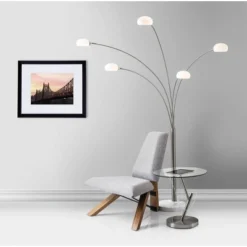 86" Luna Arc Lamp (Includes Light Bulb) Silver - Adesso -Safavieh Outlet Store GUEST 20a79562 fb73 4417 be51 c164ce6595fb