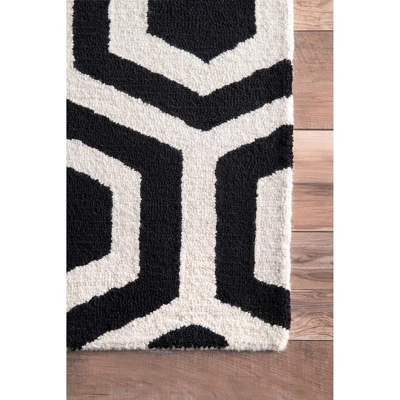 NuLOOM Hand Tufted Honeycomb Mayra Area Rug 2 NuLOOM Hand Tufted Honeycomb Mayra Area Rug - Image 2