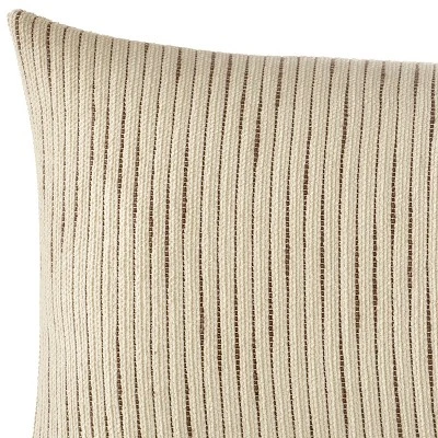 Kenneth Cole New York Chenille Pillow Cover, Chenille, Ivory/Mink Brown, 14X36 2 Kenneth Cole New York Chenille Pillow Cover, Chenille, Ivory/Mink Brown, 14X36 - Image 2