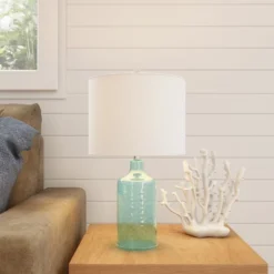 Hastings Home Blue Glass Open Base Table Lamp With LED Bulb And Modern Shade For Coastal, Nautical, And Rustic Cottage Styles 10 Hastings Home Blue Glass Open Base Table Lamp With LED Bulb And Modern Shade For Coastal, Nautical, And Rustic Cottage Styles -Safavieh Outlet Store GUEST 22c45af0 ff7b 49b3 9d65 ef9b134459b0