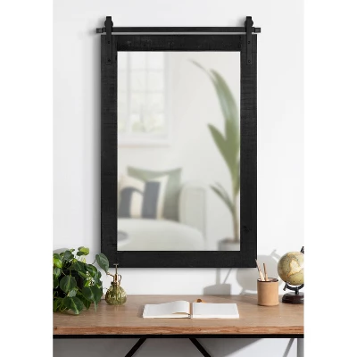 26" X 39" Cates Rustic Wall Mirror Black - Kate & Laurel All Things Decor 4 26" X 39" Cates Rustic Wall Mirror Black - Kate & Laurel All Things Decor - Image 4