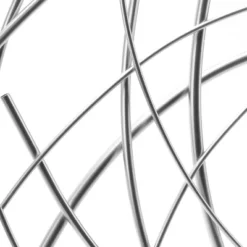 LuxenHome Silver Metal Abstract Swirl Round Wall Art Decor -Safavieh Outlet Store GUEST 259ee7cb 10a9 45c2 bb98 e993cfded9ed