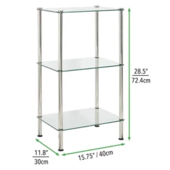 MDesign Floor Storage Tower Unit, 3 Tier