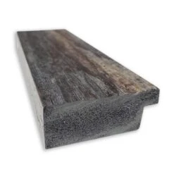 Amanti Art Bark Rustic Char Narrow Non-Beveled Bathroom Wall Mirror