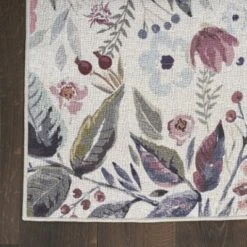 Nourison Washables Floral Indoor Non-Skid Area Rug -Safavieh Outlet Store GUEST 2825ae76 9fc2 43d8 81c8 f5924f27a474