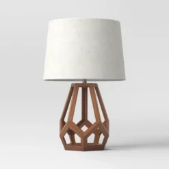 Large Wood Geo Assembled Table Lamp - Threshold™ -Safavieh Outlet Store GUEST 29fea008 f3c8 4d50 a361 0fdee37761fd
