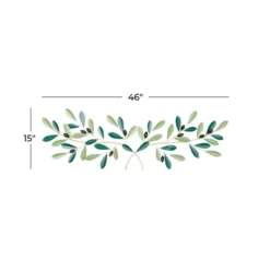 Farmhouse Metal Leaf Wall Decor Green - Olivia & May -Safavieh Outlet Store GUEST 2a251515 0dec 4b09 81ed 584936effe7d