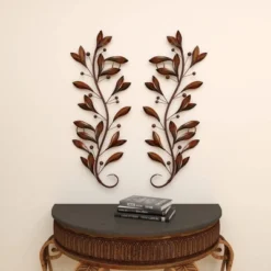 Metal Leaf Wall Decor Set Of 2 Brown - Olivia & May 16 Metal Leaf Wall Decor Set Of 2 Brown - Olivia & May -Safavieh Outlet Store GUEST 2a275a17 a42b 4d32 a482 43701979cfff