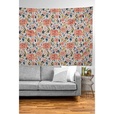 Alison Janssen Tropical Coral Floral Tapestry - Society6 1 Alison Janssen Tropical Coral Floral Tapestry - Society6
