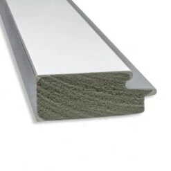 42" X 30" Non-Beveled Eva White Silver Wall Mirror - Amanti Art