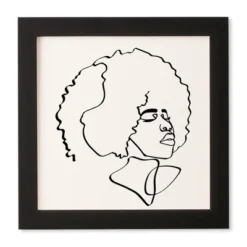 Domonique Brown Soul Fro Framed Wall Art Black - Deny Designs -Safavieh Outlet Store GUEST 2e3dd1e2 7a40 4c50 92d7 781e008f251a