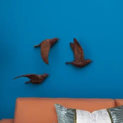 Set Of 3 Metallic Flying Bird Sculptures Wall Decor - Olivia & May -Safavieh Outlet Store GUEST 2f7a64ea b192 4c0e 8e46 366d4263aa80